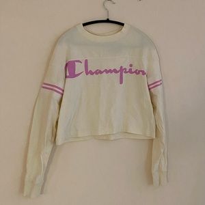 Champion cropped sweater size medium